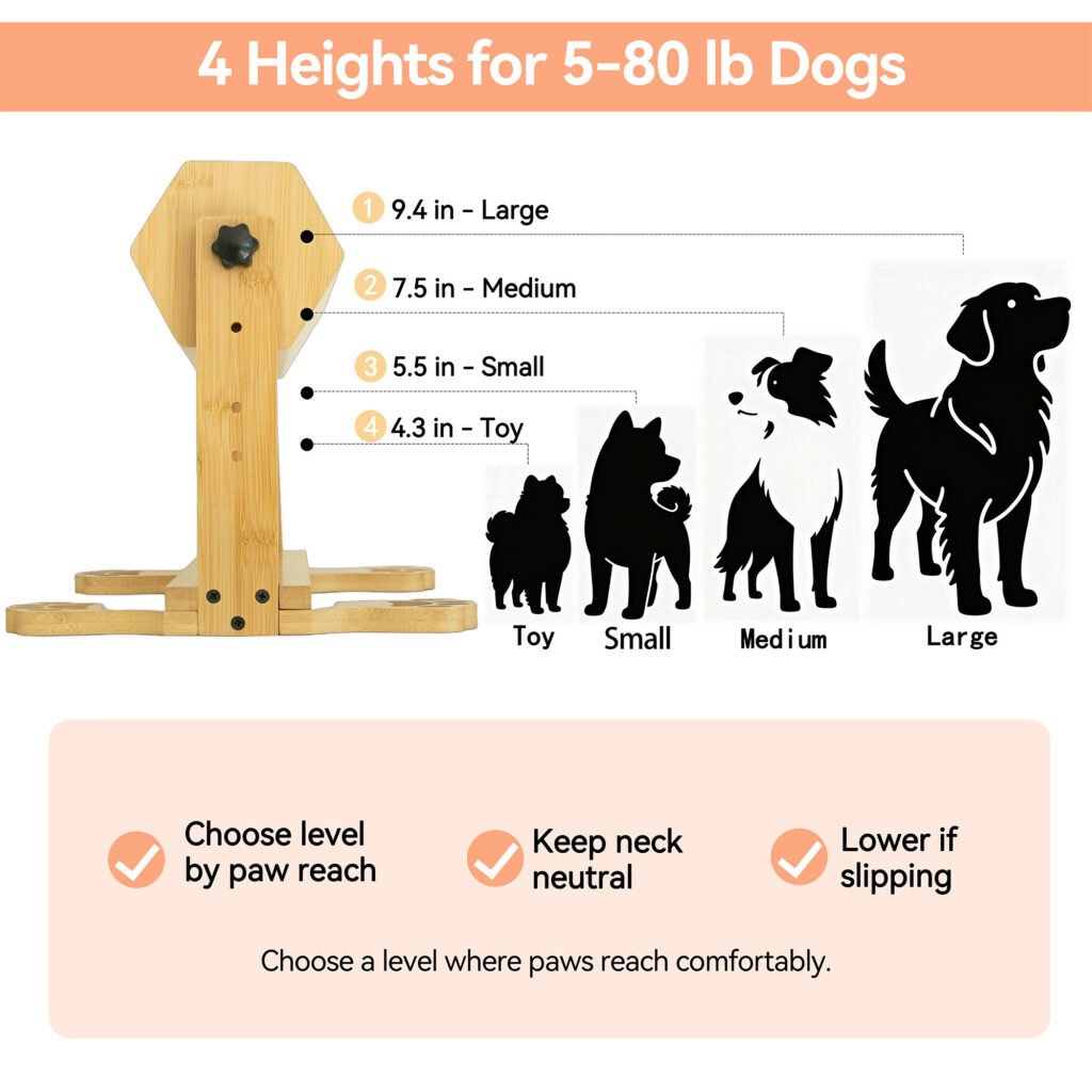 Wagoliruna dog nail scratch board with four adjustable height levels